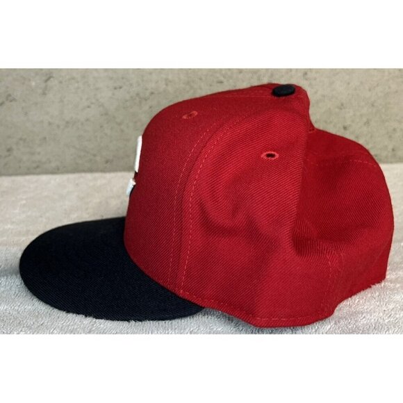 Vintage NWOT Cincinnati Reds New Era Diamond Collection Red Black Hat Size 7 ½ - Picture 3 of 6
